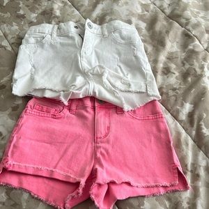 2 pairs of denim shorts